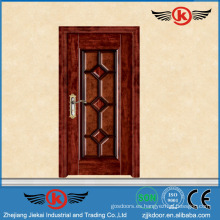 JK-SW203 Puerta interior de madera moldeada con textura de estilo contemporáneo